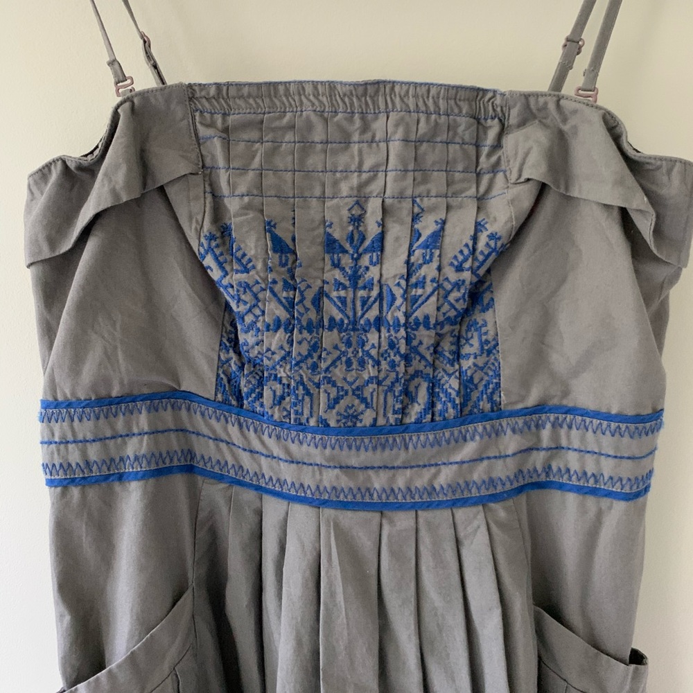 ANTHROPOLOGIE Floreat sz 6 strap or strapless dres